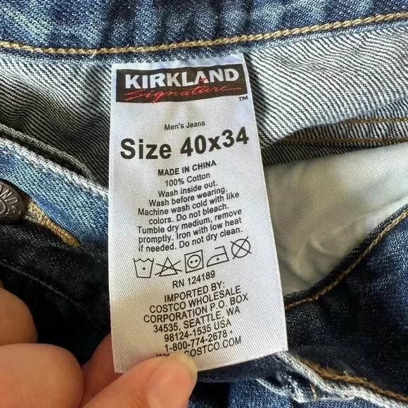 Kirkland jeans 2 pairs size 40*34 like new - Picture 3 of 6